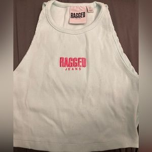 The Ragged Priest Mint Green Crop Tank Top Size M